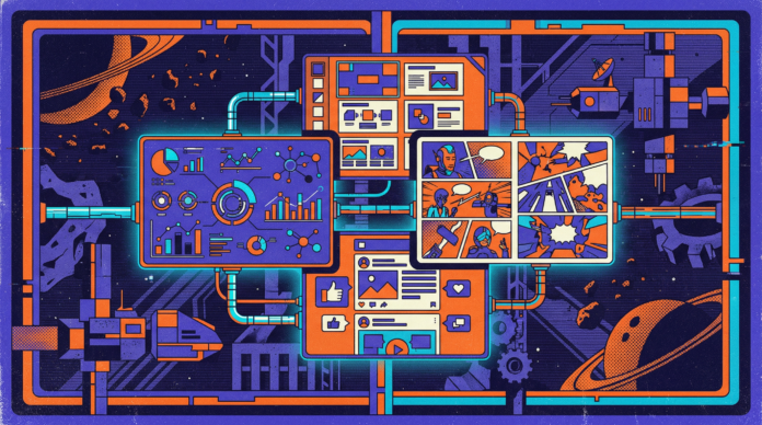 Módulos creativos de Claude Code organizados como un toolkit visual